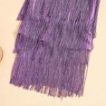 thumbnail image 6 of lsirc Kids Girls 1920s Flapper Dress Vintage Sequins Fringe Gatsby Halloween Party Dress up with Feather Headband , Purple, 18-24 Months, 6 of 6