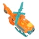 thumbnail image 3 of Juguete para hacer burbujas con forma de helicóptero, sonido y luz, funciona con pilas, automático, color naranja, 3 of 14