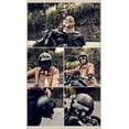 thumbnail image 3 of Casco Vintage Americano de Motocicleta - Marrón Oscuro, 3 of 4