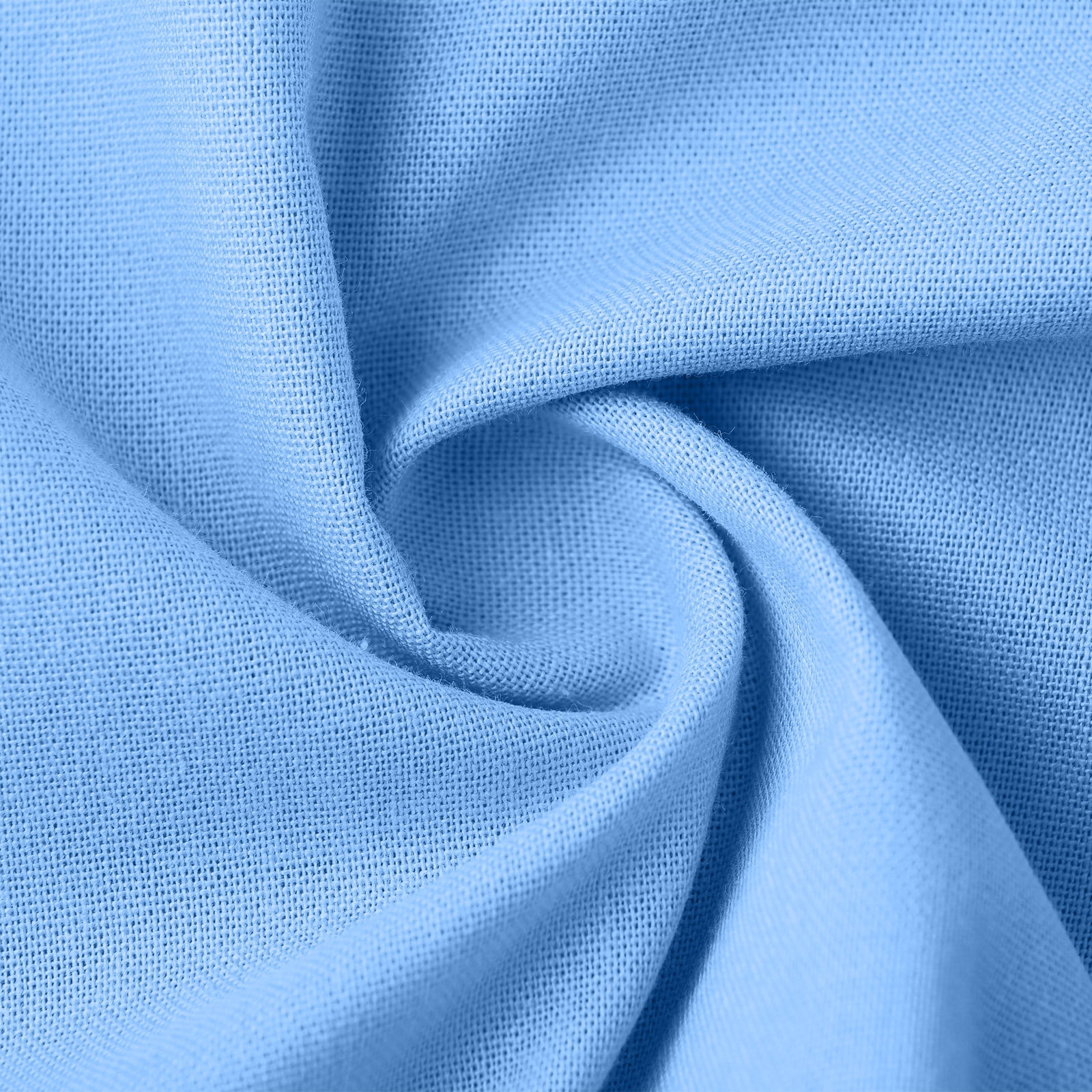 JGGSPWM Linen Dress Women V Neck Long 3/4 Sleeve Tunic Boho Maxi Dress Casual Spring and Autumn Plain Flowy Beach Vacation Dresses Blue S