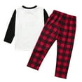 thumbnail image 4 of MIPREWUY Family Xmas Matching Pajamas Set, Reindeer Plaid Printed Family Sleepwear, Christmas Cozy Nightwear Set, 4 of 10