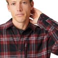 thumbnail image 4 of Free Country Men's Easywear Flannel Shirt Jacket Brown Balm Plaid S, 4 of 5