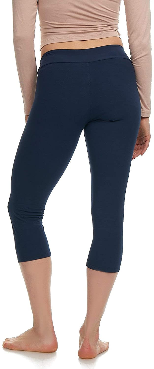 Keep Up The Pace Buttersoft Capri Legging- Navy