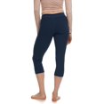 thumbnail image 3 of LMB Capri Leggings for Women Buttery Soft Polyester Fabric, Navy, XL - 3XL, 3 of 3