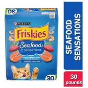 Friskies Seafood Sensations Adult Salmon Tuna and Shrimp Recipe Cat Food 30LB