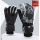 thumbnail image 3 of Guantes de esquí de invierno para hombre y mujer, resistentes al frío, con forro polar, de algodón grueso, impermeables, antideslizantes, cálidos, para montar al aire libre, con grafiti blanco, 3 of 5