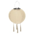 thumbnail image 3 of [Luz Blanca 3 * 3 Cm] Linterna Solar Impermeable para Exteriores 10 Pulgadas Y 25 Cm Lámpara Solar (beige) [beige], 3 of 8