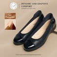 thumbnail image 5 of DREAM PAIRS Women's Low Wedge Comfort Flats Professional Slip-On Walking Shoes with Arch Support Flexible Non-Slip Work Shoes, 5 of 8