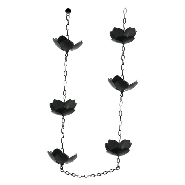 Xingzhi Rain Chain Lotus Rain Catchers Chain Functional Rainwater Catcher Rain Chimes