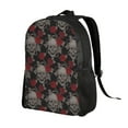 thumbnail image 2 of Balery Skull and Red Roses Mochila - Mochila Estilosa y Duradera para Laptop de 15 Pulgadas con Tela Oxford Impermeable, 2 of 8