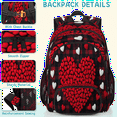 thumbnail image 5 of Herdesigns Valentine's Day Laptop Backpack 18.3 Inch Travel Backpack for Women Men, Heart Work Computer Backpacks Large Teacher Nurse Bag Casual Daypack, 5 of 8