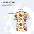 thumbnail image 3 of Zufioo Print Men's Baseball Short Sleeve, Moisture Wicking Button-Down Hip Hop Tee-XX-Large, 3 of 7