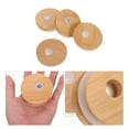 thumbnail image 3 of 4Pcs Mason Bottle Lids Bamboo Lids for Mason Jars Wide Mouth Jar Lids Practical Jar Lids, 3 of 5