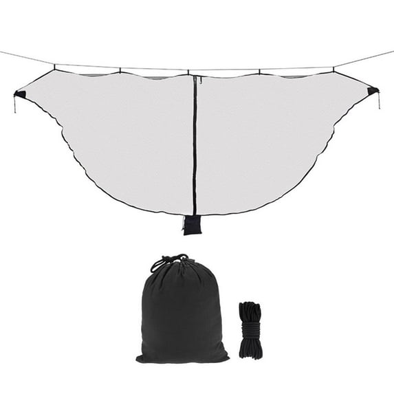 Compact Easy Setup Camping Hammock Bug Hiking Beach Picnic black