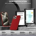 thumbnail image 5 of Dteck Case for iPhone 15 Plus,Shockproof Lightweight Hard PC Case Matte Slim Back Cover,Red, 5 of 5
