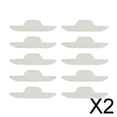 thumbnail image 1 of 5 x 10 piezas de almohadillas desechables para el sudor del cuello, almohadillas para el cuello blancas 2 piezas, 1 of 8
