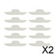 thumbnail image 1 of 5 x 10 piezas de almohadillas desechables para el sudor del cuello, almohadillas para el cuello blancas 2 piezas, 1 of 8