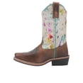 thumbnail image 3 of Dan Post Boots Girls Rumi Cow Metallic Square Toe Cowboy   Mid Calf Boots, 3 of 5