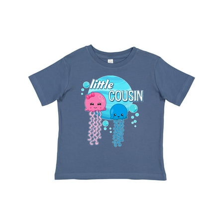 

Inktastic Little Cousin Cute Jellyfish Gift Toddler Boy or Toddler Girl T-Shirt