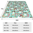 thumbnail image 5 of Yibo Funny Animals Puppy Dog Blanket Flannel Soft and Comfortable Anti-static Bed Sofa Blanket, 5 of 8