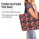 thumbnail image 2 of Disketp Rose Flowers Bolsa Tote Estampada para Mujer, Bolso de Hombro y de Mano para Compras y Viajes, 2 of 8
