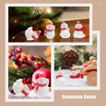 thumbnail image 2 of Xing - 4 adornos navideños de resina con forma de muñeco de nieve para ventana, ideal para fiestas navideñas, 2 of 4