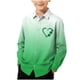 thumbnail image 2 of Blusa y camisa de manga larga con cuello vuelto para niños, camisa informal de moda para niños y niñas, camisa de manga larga con estampado del Día de San Patricio, camisa de manga larga con cuello vu, 2 of 7