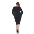 thumbnail image 4 of White Mark Women's Plus Size Destiny Sweater Dress, 4 of 5