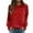 Red, variant on Womens Valentine'S Day Crew Neck Red Heart Print Long Sleeve School Outfits for Teachers,Red,2XL