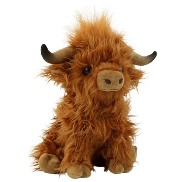 SESAVER 9.8inch Highland Cow Plush Heal Your Mood Cow Stuffed Toy Soft ...