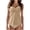 Khaki, variant on Women's Bikini Sets, Supportive Two-Piece Bathing Suit with High Waisted Bottom and Adjustable Wide Straps, for Swimming and Beach