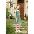 thumbnail image 2 of Arshiner Girls Dress Ruffle Sleeve Summer Cotton Casual Party Cold Shoulder, 2 of 6