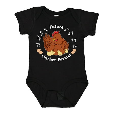 

Inktastic Mother Hen and Chicks-future Chicken Farmer Boys or Girls Baby Bodysuit
