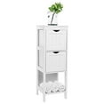 thumbnail image 2 of VASAGLE Floor Cabinet Multifunctional Bathroom Storage Organizer Rack Stand, 2 Drawers, White, 2 of 8