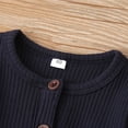 thumbnail image 5 of Izhansean Newborn Baby Boy Girl Long Sleeve Knitted Romper Jumpsuit One-Pieces Clothes Navy Blue 9-12 Months, 5 of 8