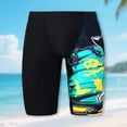 thumbnail image 2 of WUANDIXFA Boys' Swim Jammers Competitive Swimming Team Suit Stretchy Quick Drying Youth Kids Athletic Swimming Shorts (Mint Green, 15-16 Years), 2 of 7
