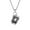with chain, variant on Men's Stainless Steel Personality Unique Hip Hop Vintage Punk Photographer Single-Lens Reflex Camera Shaped Pendant Necklace Free Chain