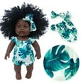 thumbnail image 4 of Poupée Bébé Cheveux Bouclés Africaine Réaliste Poupée Reborn Poupée Tout-Petit 11,81 Po, 4 of 4