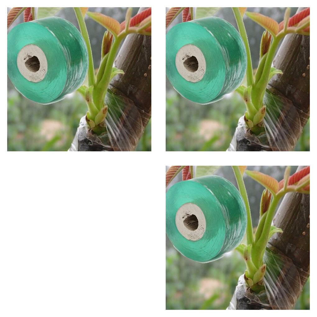 Garden Grafting Tape - Stretchable PVC Tape, 3cm Wide X 100m Roll, Green & Transparent - View #5