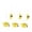 Yellow, variant on Dualoai 6 Pieces Graduation Decorations Decorative for High School Classroom College Black