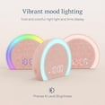 thumbnail image 6 of Loud Alarm Clock with Wireless Bed Shaker, Vibrating Dual Alarm with Light Wake Up for Heavy Sleepers & Hearing Impaired, 9-Color Night Light, 8 Alarms, 0-100% Dimmer, USB Charger, Bedroom, 6 of 6