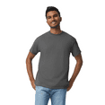 thumbnail image 2 of Gildan Men’s Short Sleeves T-Shirt, Charcoal 100% Light Cotton Casual Tee, 6 Pack, L, 2 of 5