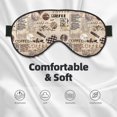 thumbnail image 5 of Rocae Abstract Coffee for Mask for Women Men, Luxury Eye Cover Eye Shade with Adjustable Strap for Travel, Nap, Meditation, 5 of 7
