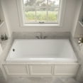 thumbnail image 3 of Streamline N-4380-754-BNK 72 in. x 36 in. Acrylic Soaking Drop-In Bathtub in Glossy White, With External Drain in Brushed Nickel, 3 of 12