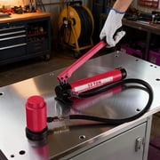Yescom 1/2 to 2 Hydraulic Knockout Punch Set 10-Ton 6-Die Electrical Conduit Hole Punch Driver Kit - Red