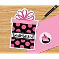 thumbnail image 3 of Polka Dot 'Pink and Black' Invitations (20ct), 3 of 3
