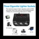 thumbnail image 3 of Encendedor de Auto TR12 con Evaporador Triple y Pantalla de Voltaje de Interruptor 4 USB Encendedor de Auto 120W Cargador, Negro, 3 of 5