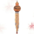 thumbnail image 2 of Chinese Handmade Hulusi Bamboo Gourd Cucurbit Flute Ethnic Musical Instrument bB Key for Beginner Music Lovers (Random Pattern), 2 of 10