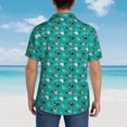 thumbnail image 4 of Pofeuu Ducks A Print Hawaiian Shirt for Men Sleeves Casual Button Down Summer Beach Dress Shirts T-Shirts,3X-Large, 4 of 7