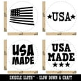 thumbnail image 2 of USA Made in United States American Flag Rubber Stamp Set for Scrapbooking Crafting Stamping - Mini 1/2 Inch, 2 of 7